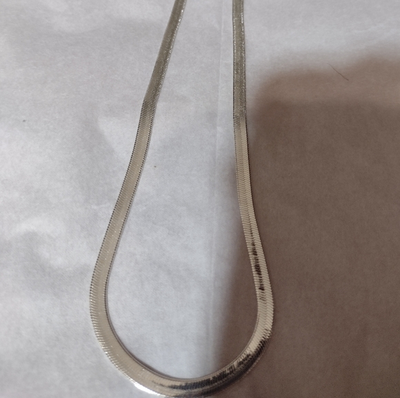 .925 Flat Sterling Silver Chain 20" - Picture 14 of 14